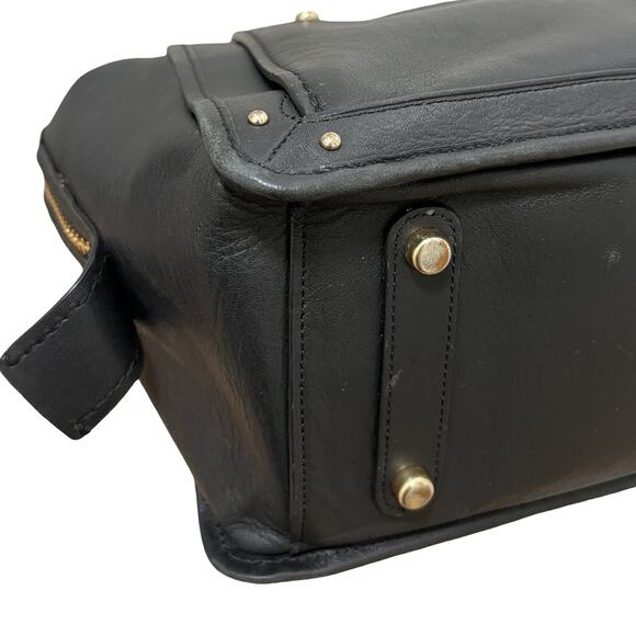 Coach Dreamer 36 Smooth Leather Satchel Shoulder Tote Bag in Black 31640 - Picture 14 of 16